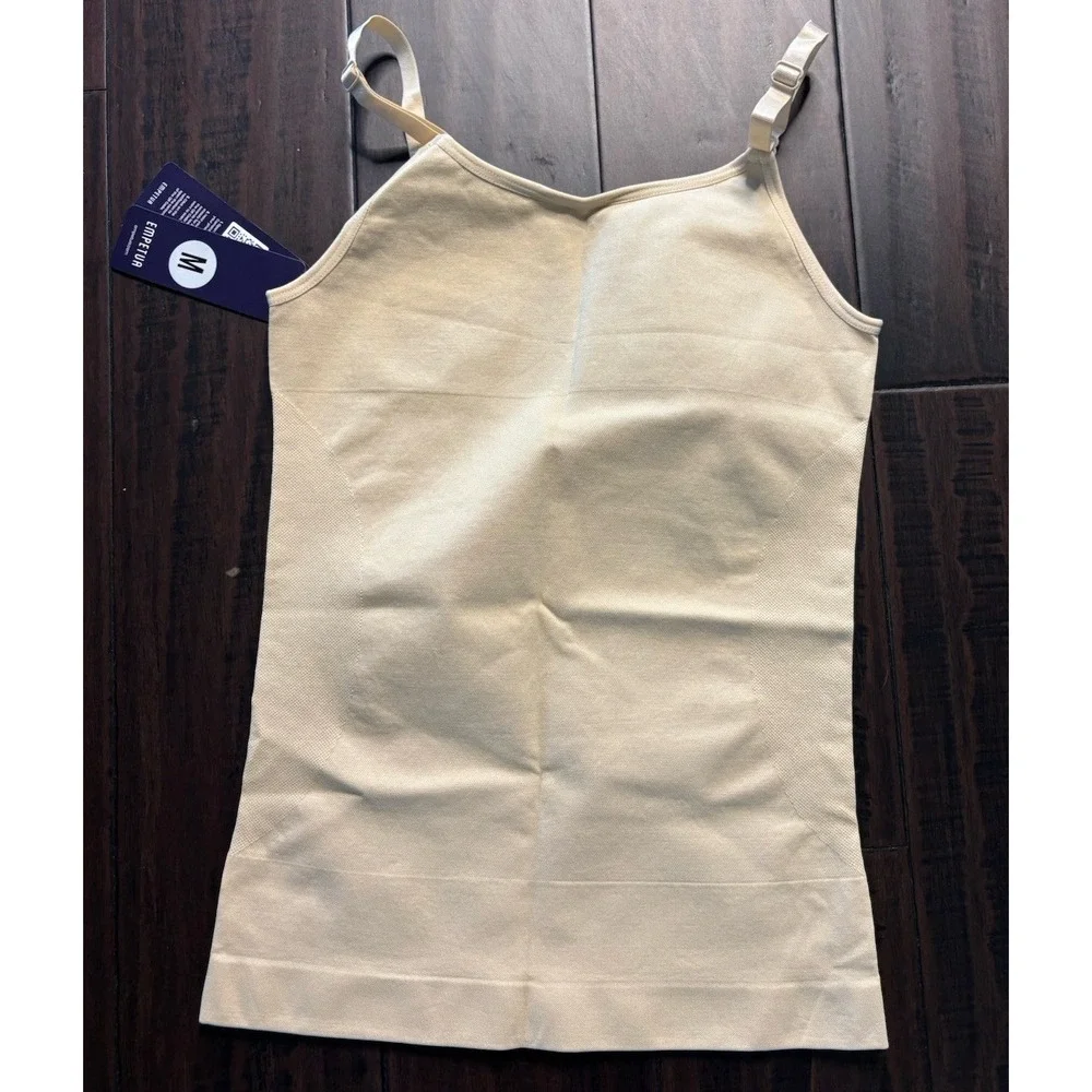 Empetua by Shapermint Scoop Neck Cami Womens M Nude Beige Tank Shapewear NEW